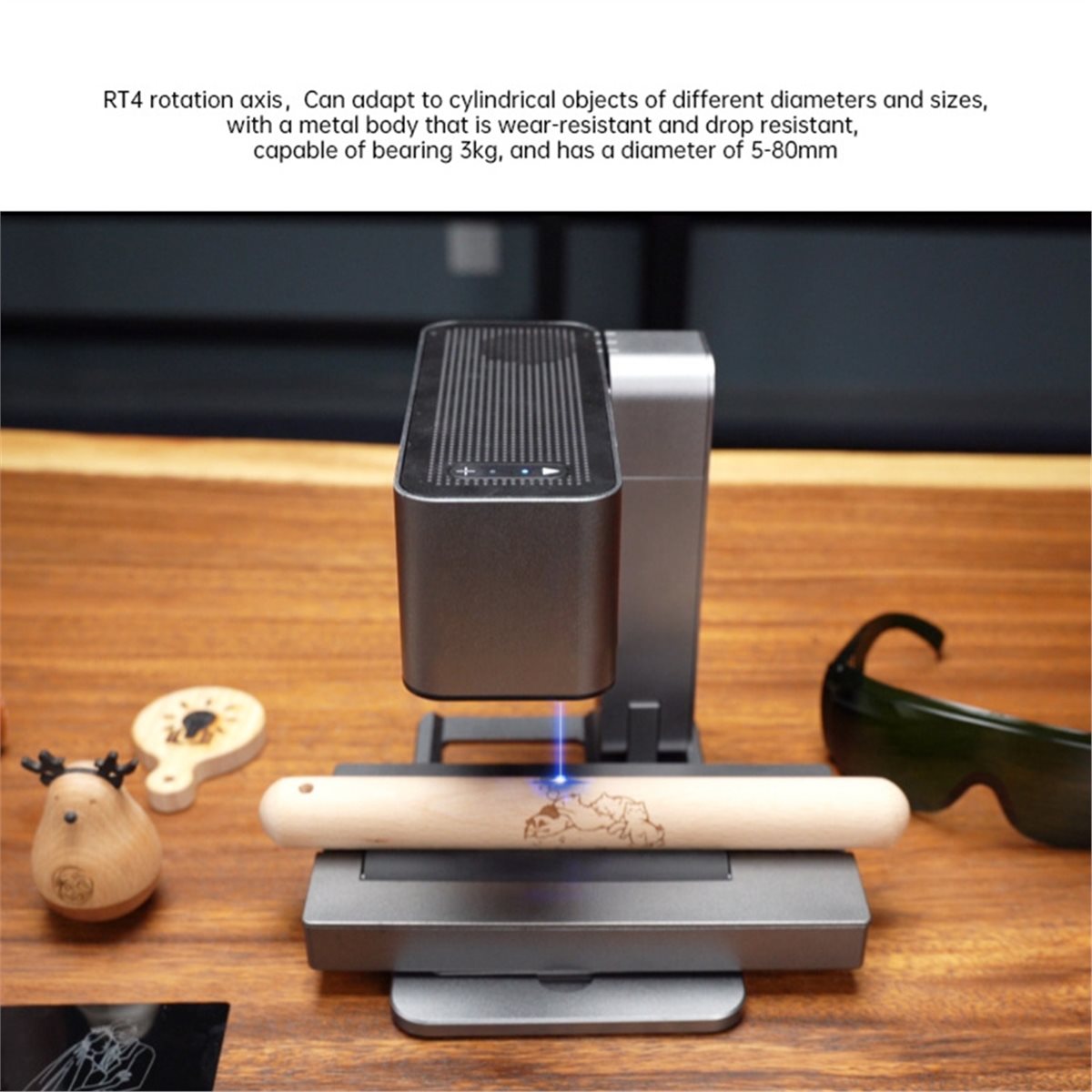 Rotary Axis Laser Engraver - محور دوار R4 لآلة النقش بالليزر