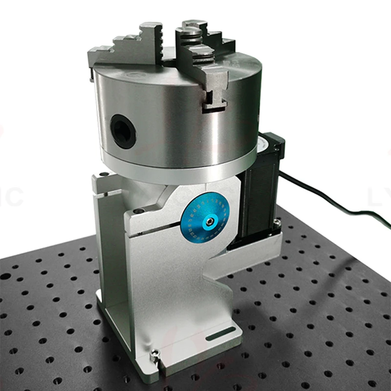 Rotary Axis Laser Engraver - محور دوران رابع بثلاثة مخالب عبر