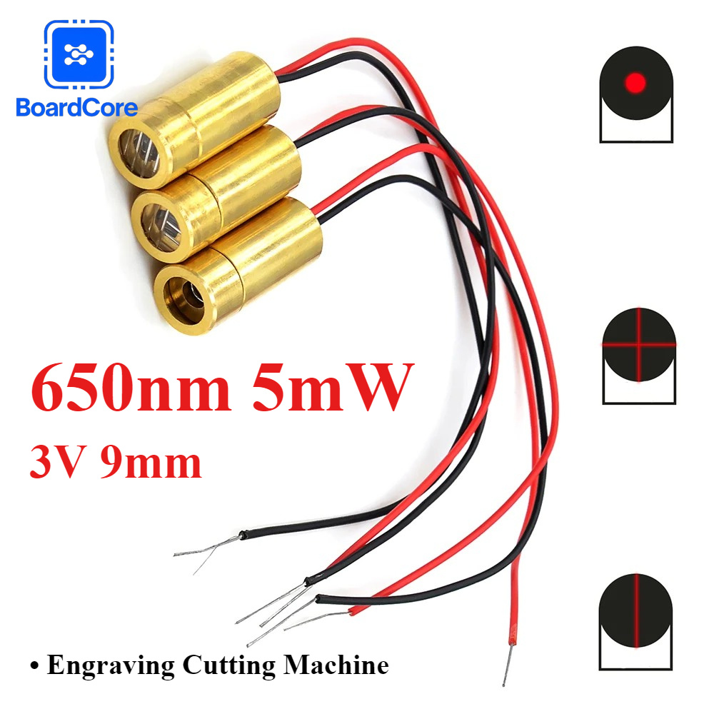 Industrial Laser Line Generator - رأس ليزر أحمر صغير 650 نانومتر