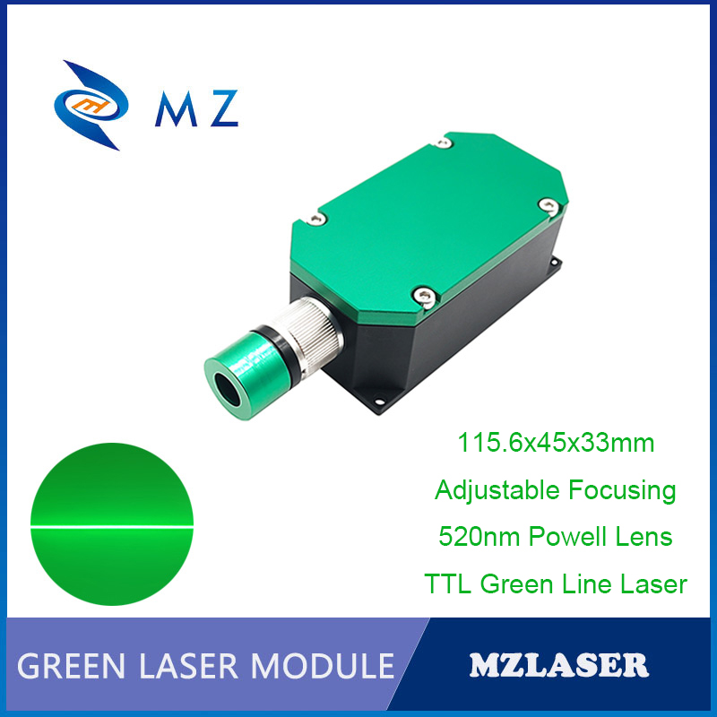 Industrial Laser Diode - وحدة ليزر خطي أخضر TTL PWM