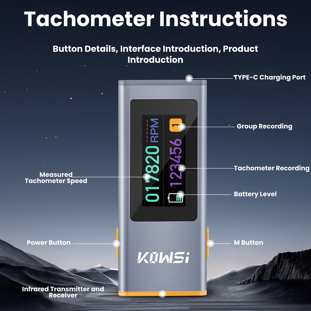جهاز قياس سرعة الدوران بالأشعة - مراجعة Industrial Laser Tachometer وسعره