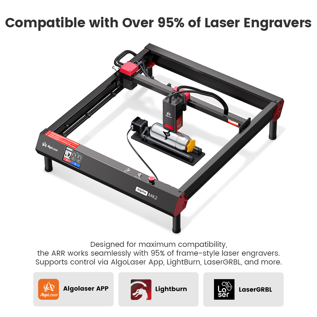 ألفولاذ روتاري رولر 360 من ألج - مراجعة Rotary Axis Laser Engraver وسعره