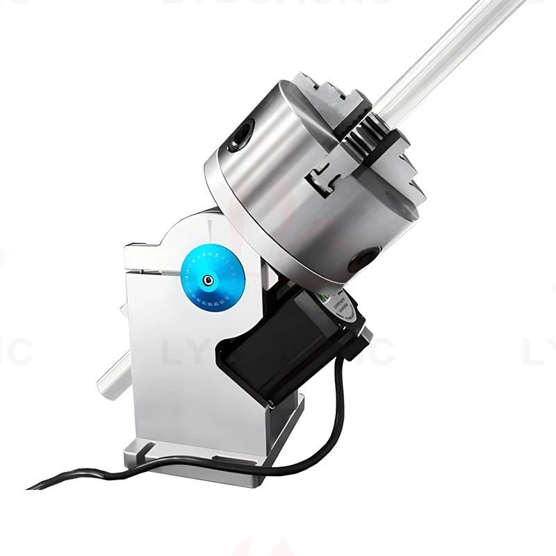 محور دوران رابع بثلاثة مخالب ع - مراجعة Rotary Axis Laser Engraver وسعره