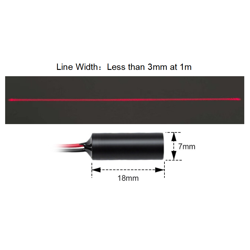 وحدة ليزر خطية حمراء مدمجة 635 - مراجعة Industrial Laser Line Generator وسعره
