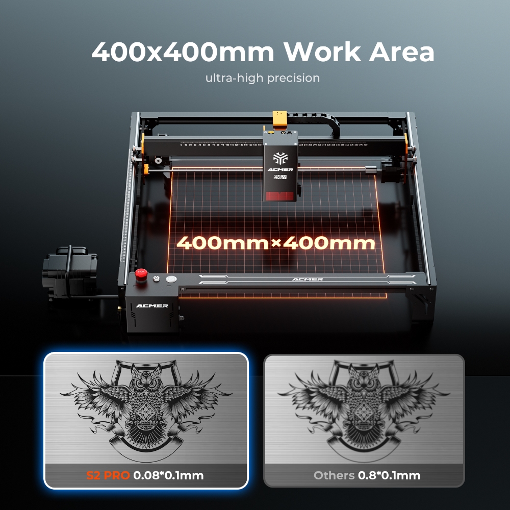 ماكينة نقش بالليزر ACMER S2 PR - مراجعة Industrial Laser Diode وسعره