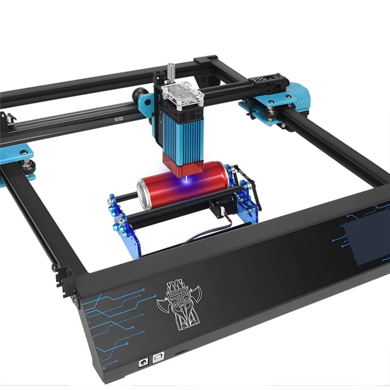 وحدة نقش بالليزر دوارة على الم - مراجعة Rotary Axis Laser Engraver وسعره