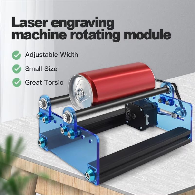 وحدة نقش بالليزر دوارة على الم - مراجعة Rotary Axis Laser Engraver وسعره