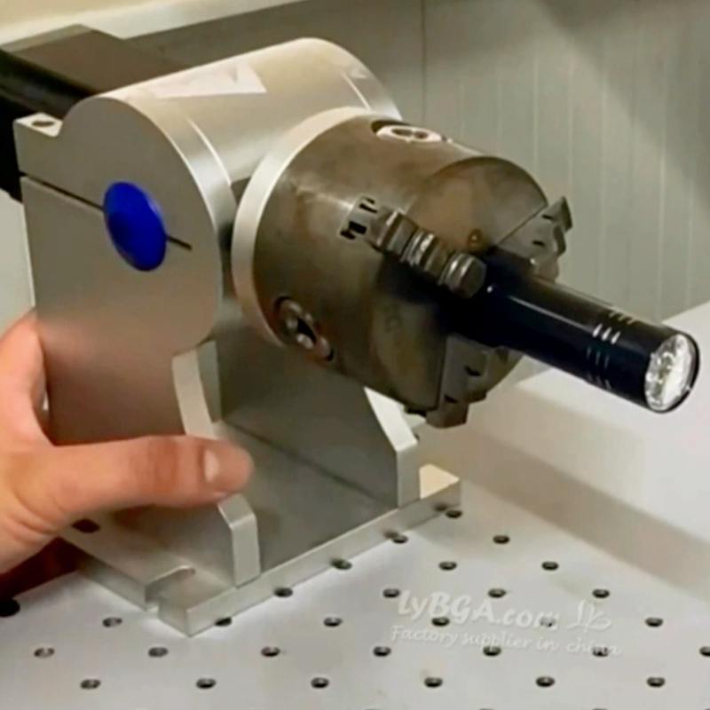 محور دوار جديد D80 بقطر 80 مم  - مراجعة Rotary Axis Laser Engraver وسعره