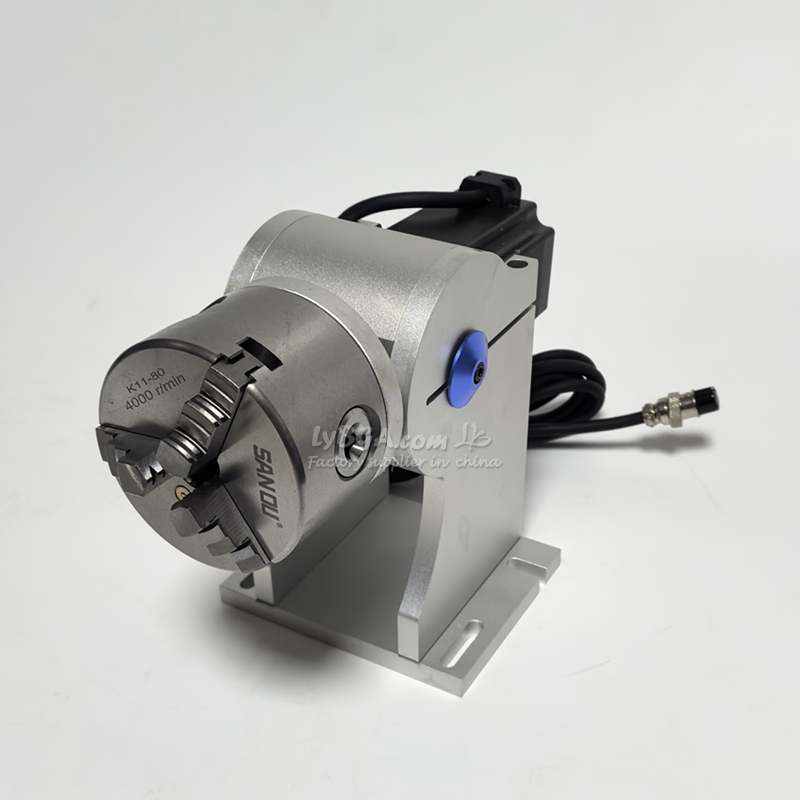 محور دوار جديد D80 بقطر 80 مم  - مراجعة Rotary Axis Laser Engraver وسعره