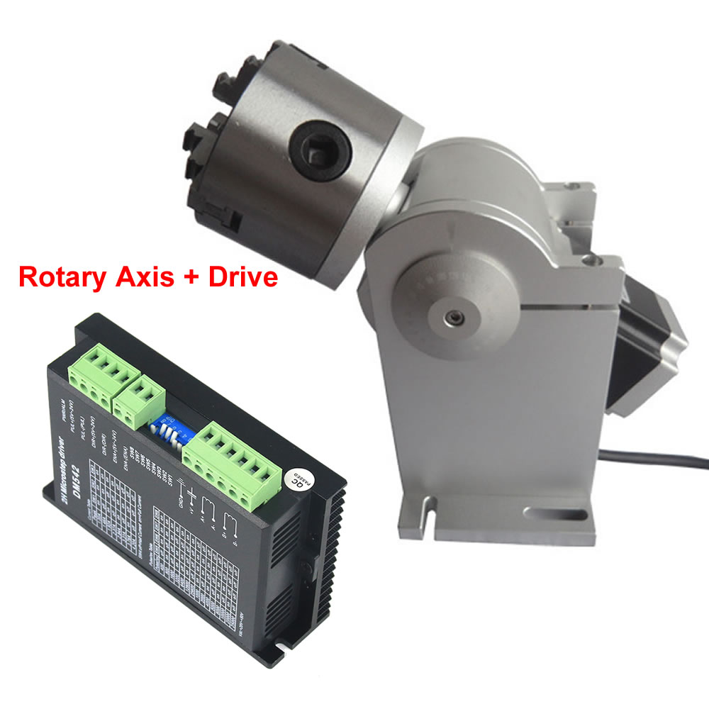 3 مخالب محور دوار 80 مللي متر  - مراجعة Rotary Axis Laser Engraver وسعره